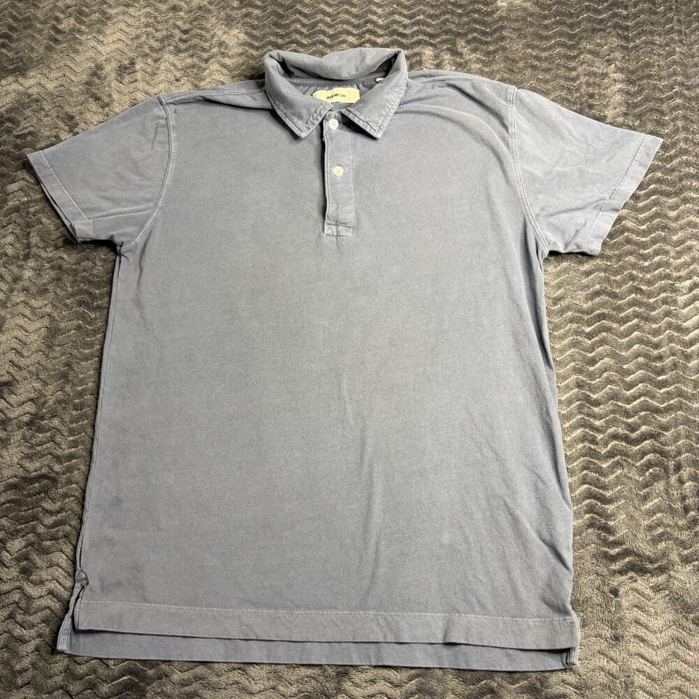 Buck Mason Men Venice Wash Sueded Cotton Tee Navy Medium